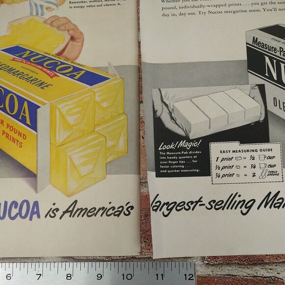 Nucoa Oleo Margarine - Large 2-Pg 21x13 - 1950 Orig Retro Vtg PRINT AD Ephemera - Picture 10 of 15